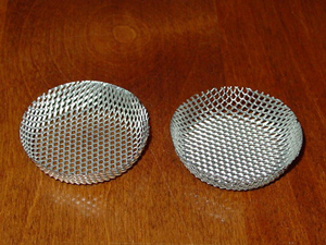 Expanded metal cup filter